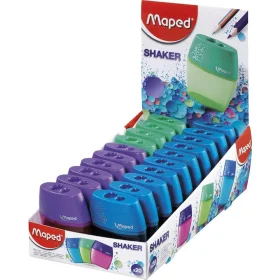 Apontador com Deposito Maped Shaker 2 Furos Sortido 20 Un.