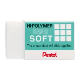Borracha Pentel Hi Polymer Branca Grande