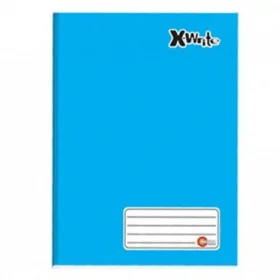 Caderno Máxima Capa Dura Costurado Universitário Azul 80 Fls.