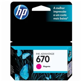 Cartucho de Tinta HP 670 Magenta Original CZ115AB