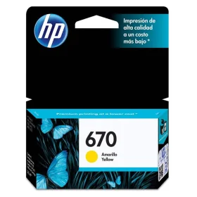 Cartucho de Tinta HP 670 Amarelo Original CZ116AB