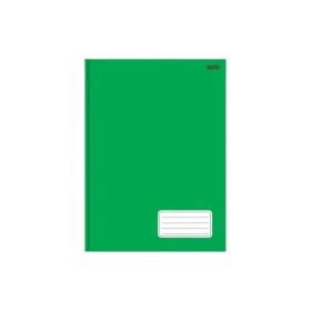 Caderno São Domingos Animativa Kbom Capa Dura Costurado 1/4 (Pequeno) 48 Fls. Verde