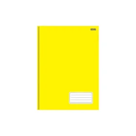 Caderno São Domingos Animativa Kbom Capa Dura Costurado 1/4 (Pequeno) 96 Fls. Amarelo
