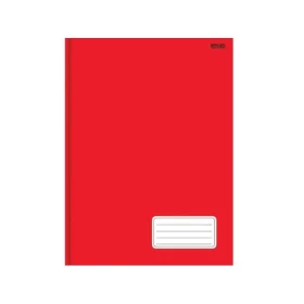 Caderno São Domingos Animativa Kbom Capa Dura Costurado 1/4 (Pequeno) 48 Fls. Vermelho