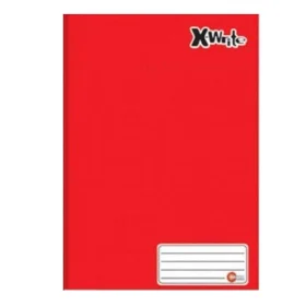 Caderno Máxima Capa Dura Costurado 1/4 (Pequeno) Vermelho 96 Fls.