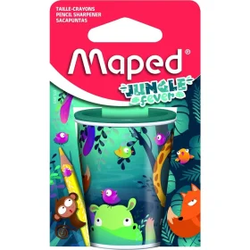 Apontador com Deposito Maped Jungle Fever 2 Furos