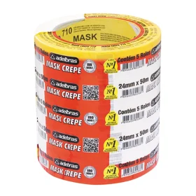 Fita Crepe Adelbras 710 24mm x 50m 5 Un