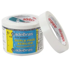 Fita Dupla Face Adelbras 430 18mm x 30m 4 Un.