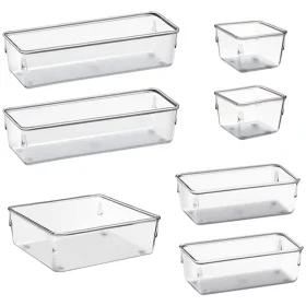 Kit Potes Organizadores Modular Acrimet 7 Peças