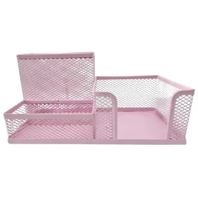 Organizador de Mesa VMP Office Aramado Metal Rosa