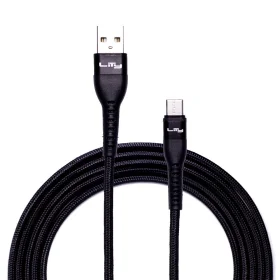 Cabo Lity USB A Para USB C 2 Metros Preto C11P