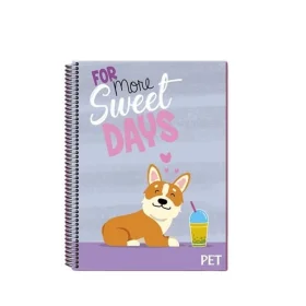 Caderno Máxima Capa Dura Universitário Pet 96 Fls. Sortido