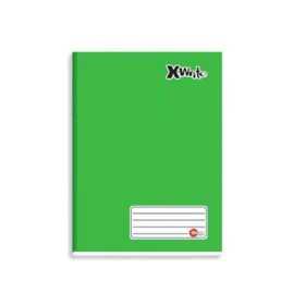Caderno Máxima Capa Dura Costurado 1/4 (Pequeno) Verde 96 Fls.