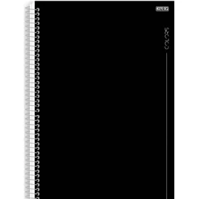 Caderno SD Animativa KBom Universitário 70 Fls. Black