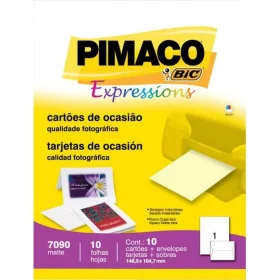 Cartão Pimaco Ocasião 148,5mm X 104,7mm + Envelope 10 Un.