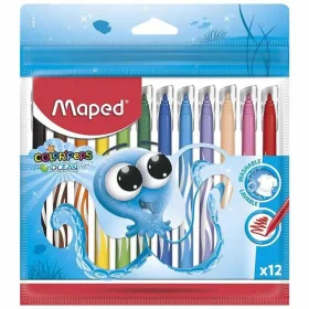 Caneta Hidrográfica Maped 12 Cores Polvo