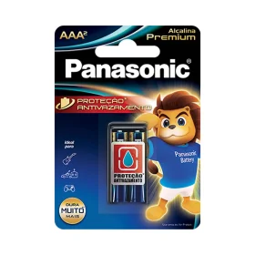 Pilha Panasonic Alcalina Premium Evolta Palito AAA 2 Un.