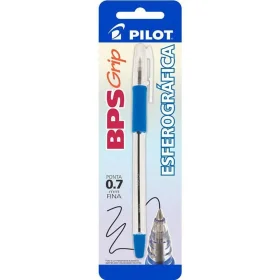 Caneta Esferográfica Azul 0.7mm BPS-Grip Pilot