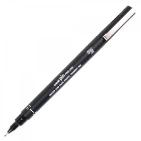 Caneta Nanquim Uni Pin Uni-Ball 0.3 Preta