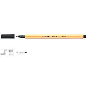 Caneta Stabilo Point 88/46 Fine 0.4 Extrafina Preta