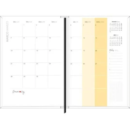 Planner 2023 Tilibra West Village Capa Dura Costurada