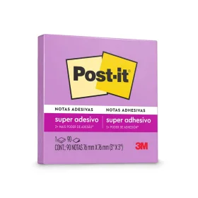 Bloco de Notas Super Adesivas Post-it® Lilás 76mm x 76mm 90 Fls