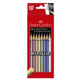 Lápis de Cor Faber-Castell 10 Cores Metallic