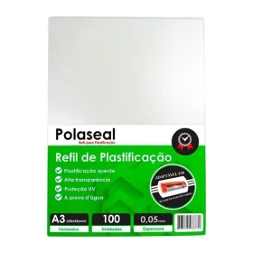 Plástico Para Plastificação A3 0,5 100 Un. Lassane