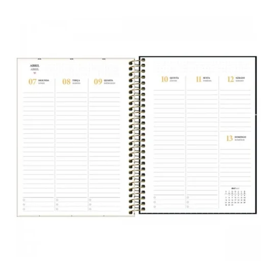 Planner 2025 West Village Capa Dura Espiral Tilibra