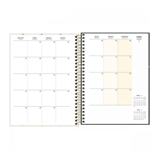 Planner 2025 West Village Capa Dura Espiral Tilibra