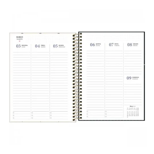 Planner 2025 West Village Capa Dura Espiral Tilibra