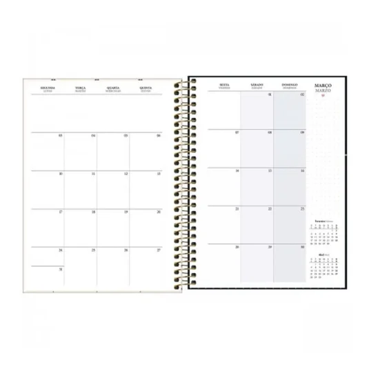 Planner 2025 West Village Capa Dura Espiral Tilibra