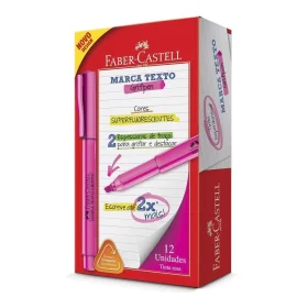 Marcador de Texto Faber-Castell Grifpen Rosa 12 Un.