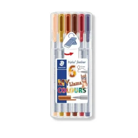 Caneta Staedtler Fineliner Triplus 0.3 6 Cores Lhama Colors