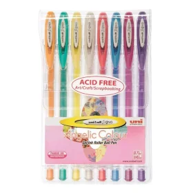 Caneta Gel Uniball Angelic Color 8 Cores