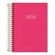 Agenda Executiva 2025 Diária Napoli Espiral Rosa Tilibra