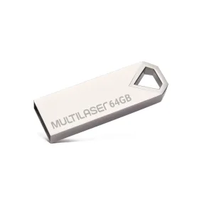 Pen Drive 64GB Diamond Metálico 852 Multilaser