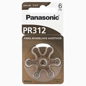 Bateria Auditiva Panasonic Zinco Ar 1,4V 130Mah 6 Un.