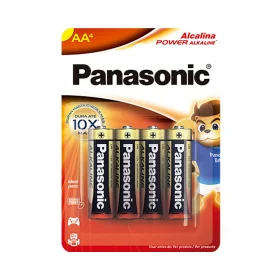 Pilha Panasonic Alcalina Pequena AA 4 Un.