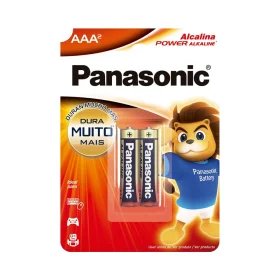Pilha Panasonic Alcalina Palito AAA 2 Un.