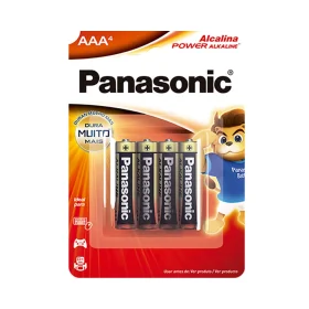 Pilha Panasonic Alcalina Palito AAA 4 Un.