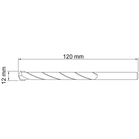 Broca para Concreto 12 X 120mm Tramontina