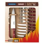 Kit para Churrasco  Vermelho 14 Peças Tramontina