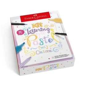 Kit Lettering Pastel 14 itens Faber-Castell