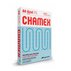 Papel A4 Chamex Azul 75g 500 Fls