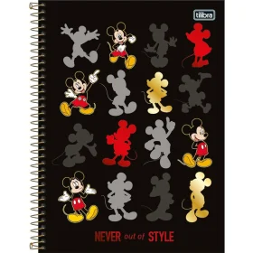 Caderno Universitário Mickey 160 Fls Tilibra Sortido