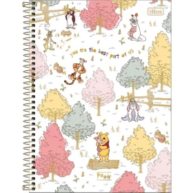 Caderno Universitário Pooh 160 Fls Tilibra Sortido