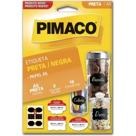 Etiqueta Autoadesiva Pote Mantimentos A5 70mm X 68mm 3 Fls Pimaco