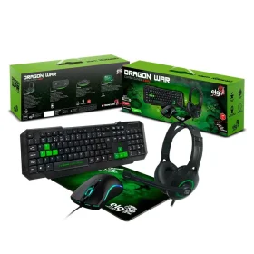 Kit Gamer 4 em 1 ELG Dragon War Verde