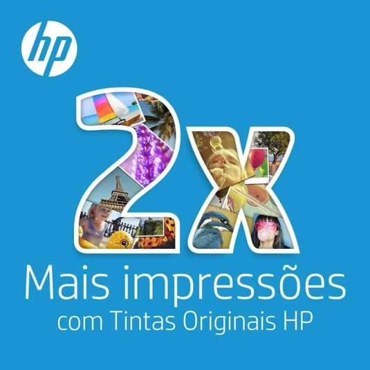 Cartucho de Tinta HP 664 Preto Original F6V29AB